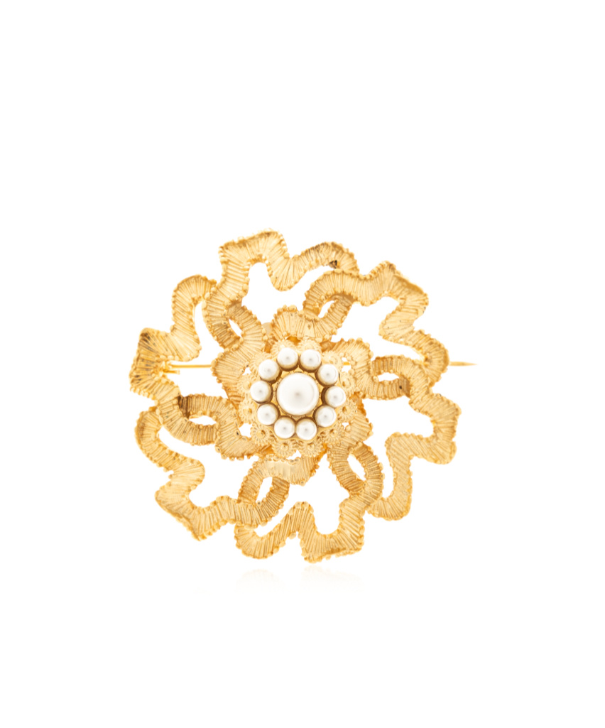 Dolce & Gabbana Sicilian Gentlemen Brooch In Blue