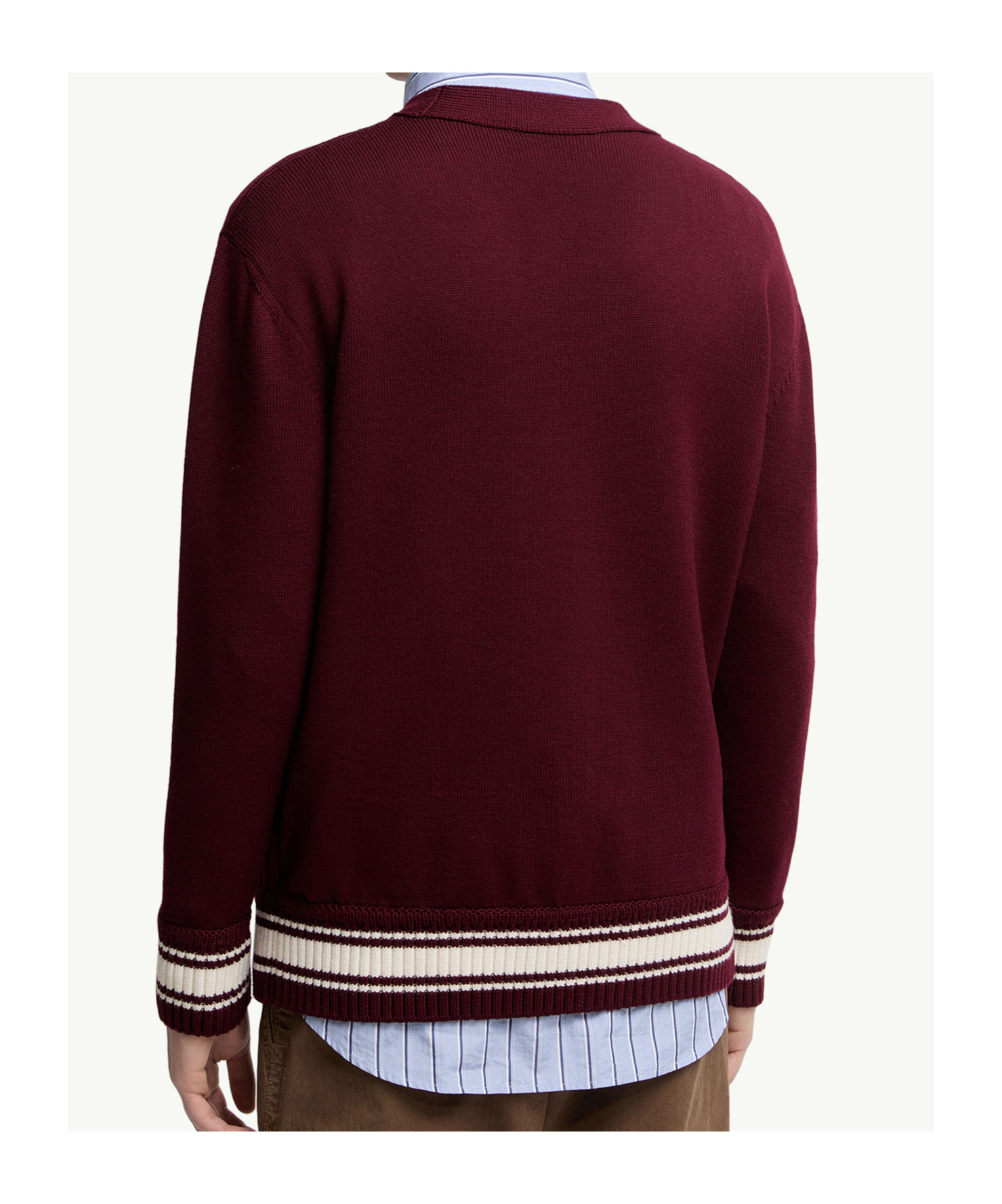 Moncler Virgin Wool Monogram Cardigan