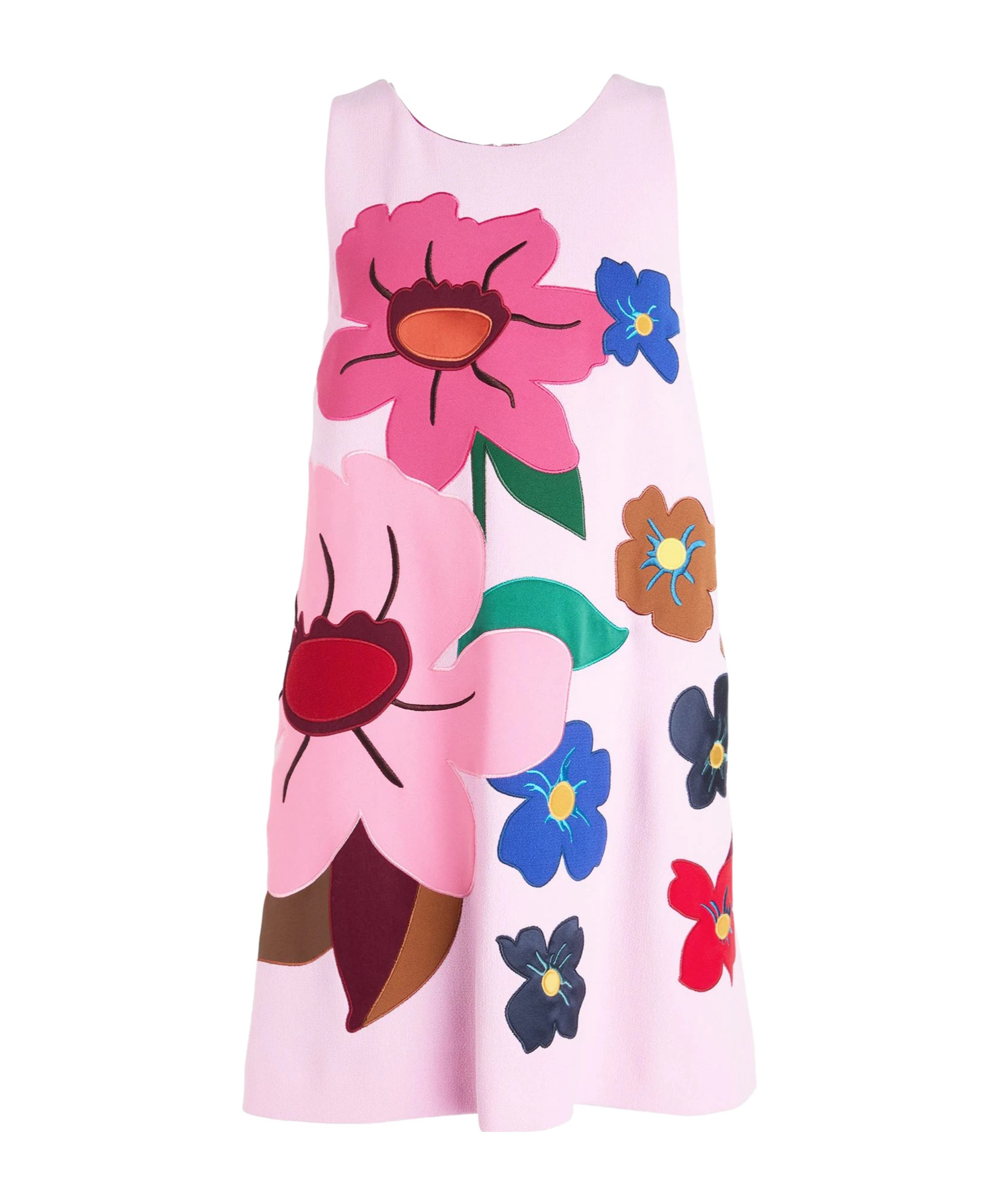 Dolce & Gabbana Floral Print Midi Dress In Pink