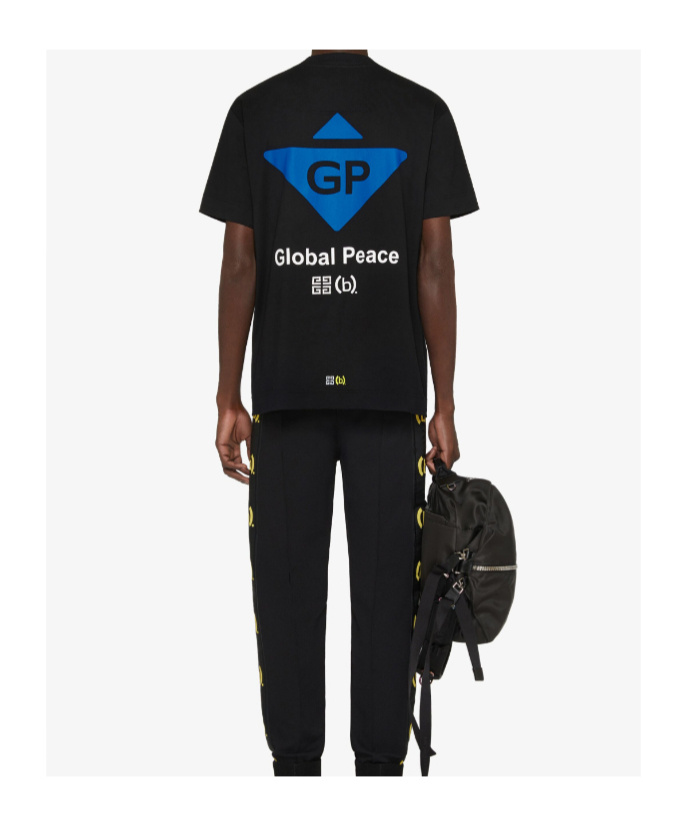 Givenchy Logo Printed Crewneck T-shirt In Black