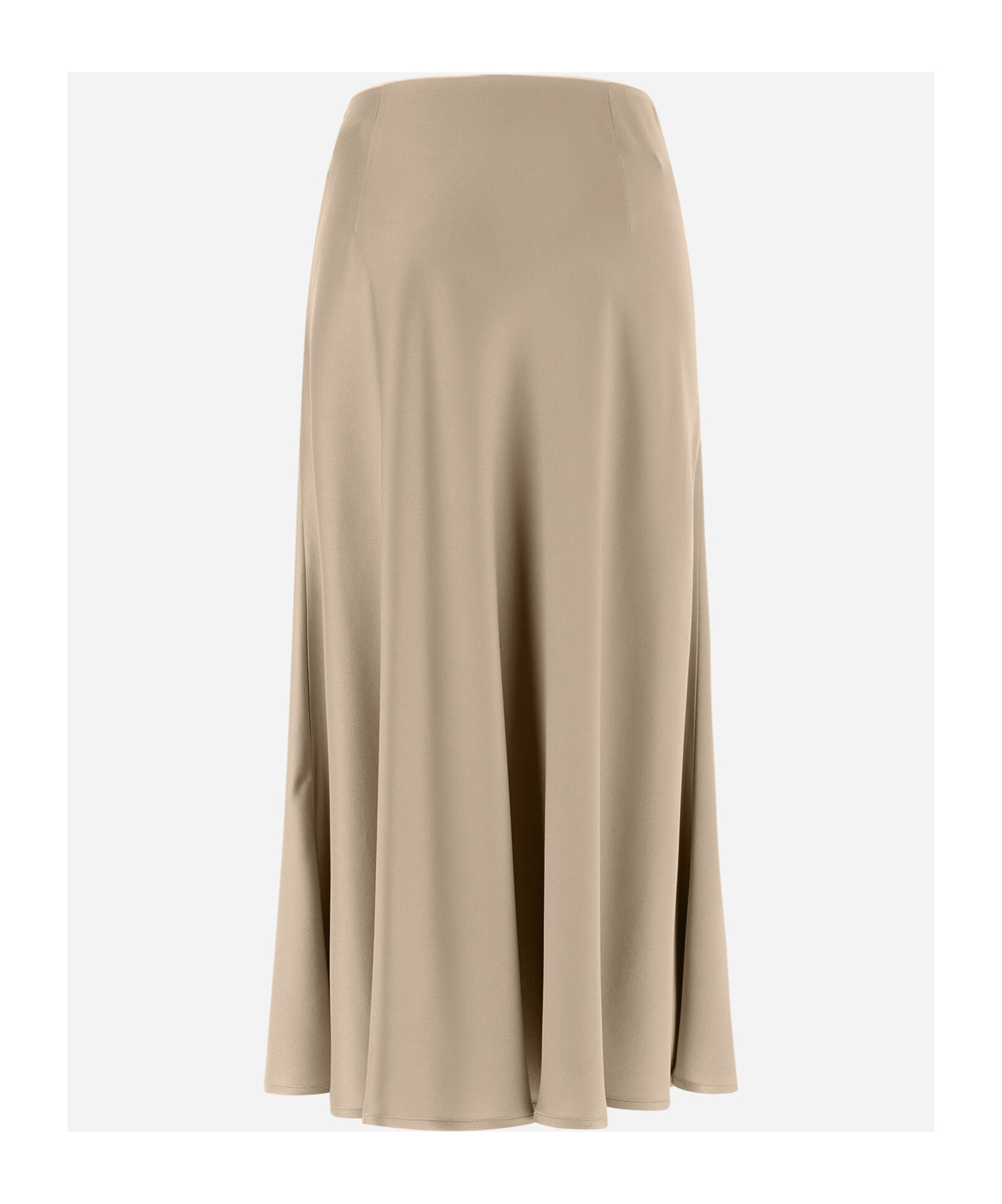 Herno Resort Skirt In Satin Effect In Nude