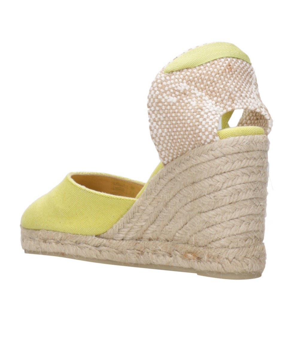 Shop Castaã±er Carina 90mm Wedge Espadrilles In Nude