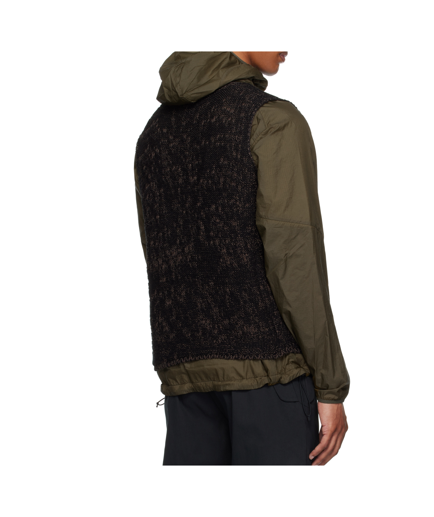 Roa Men S Vortex Vest Black Brown In Black