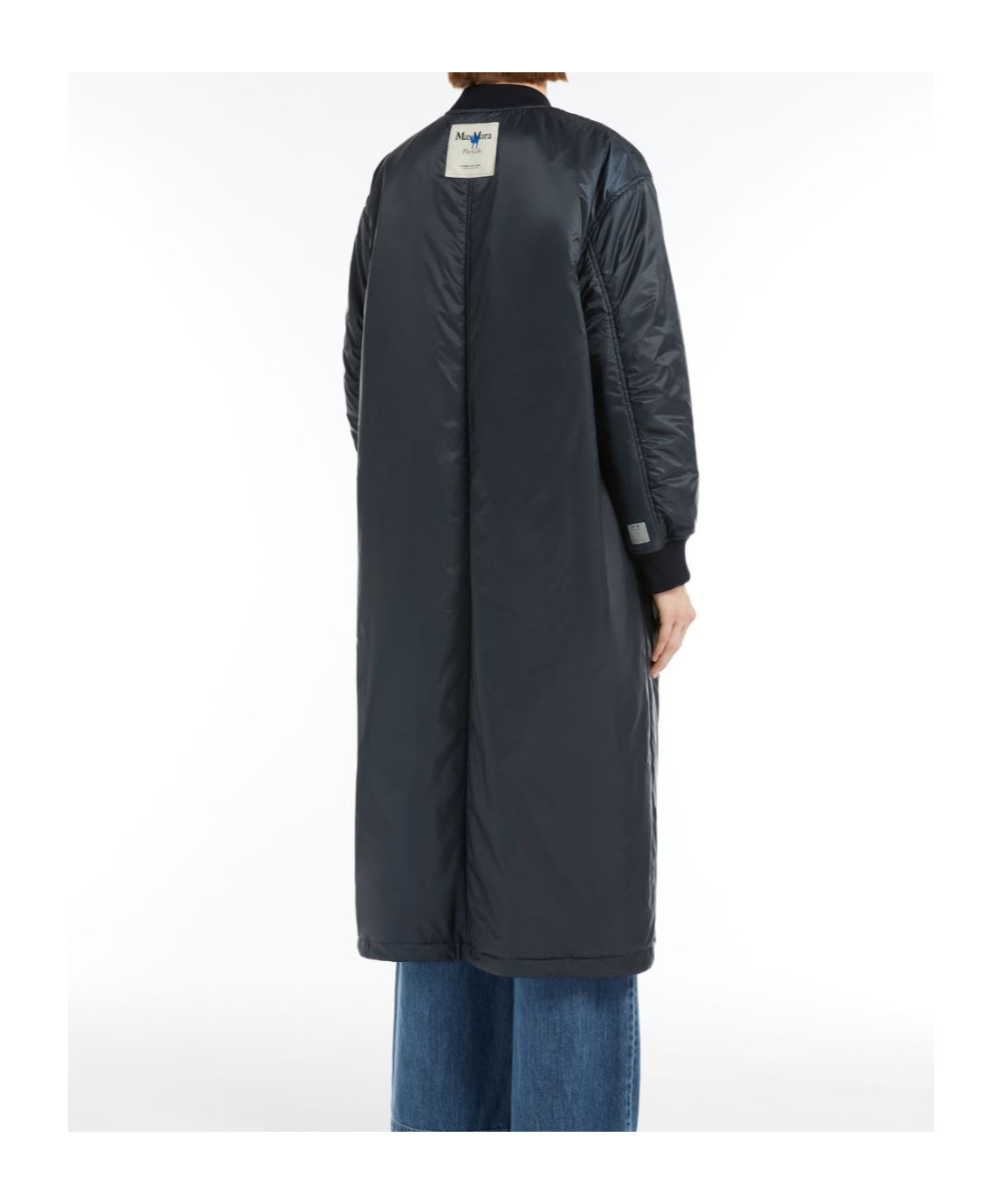 Max Mara Long Pilot Cotton Suit In Black