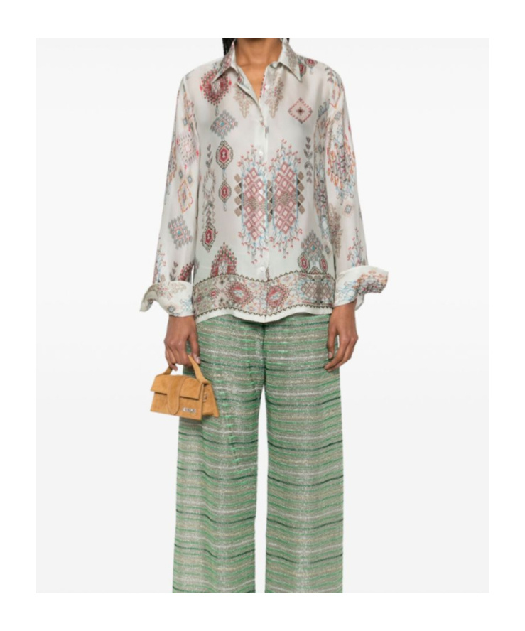 Ermanno Scervino Graphic-print Shirt In White