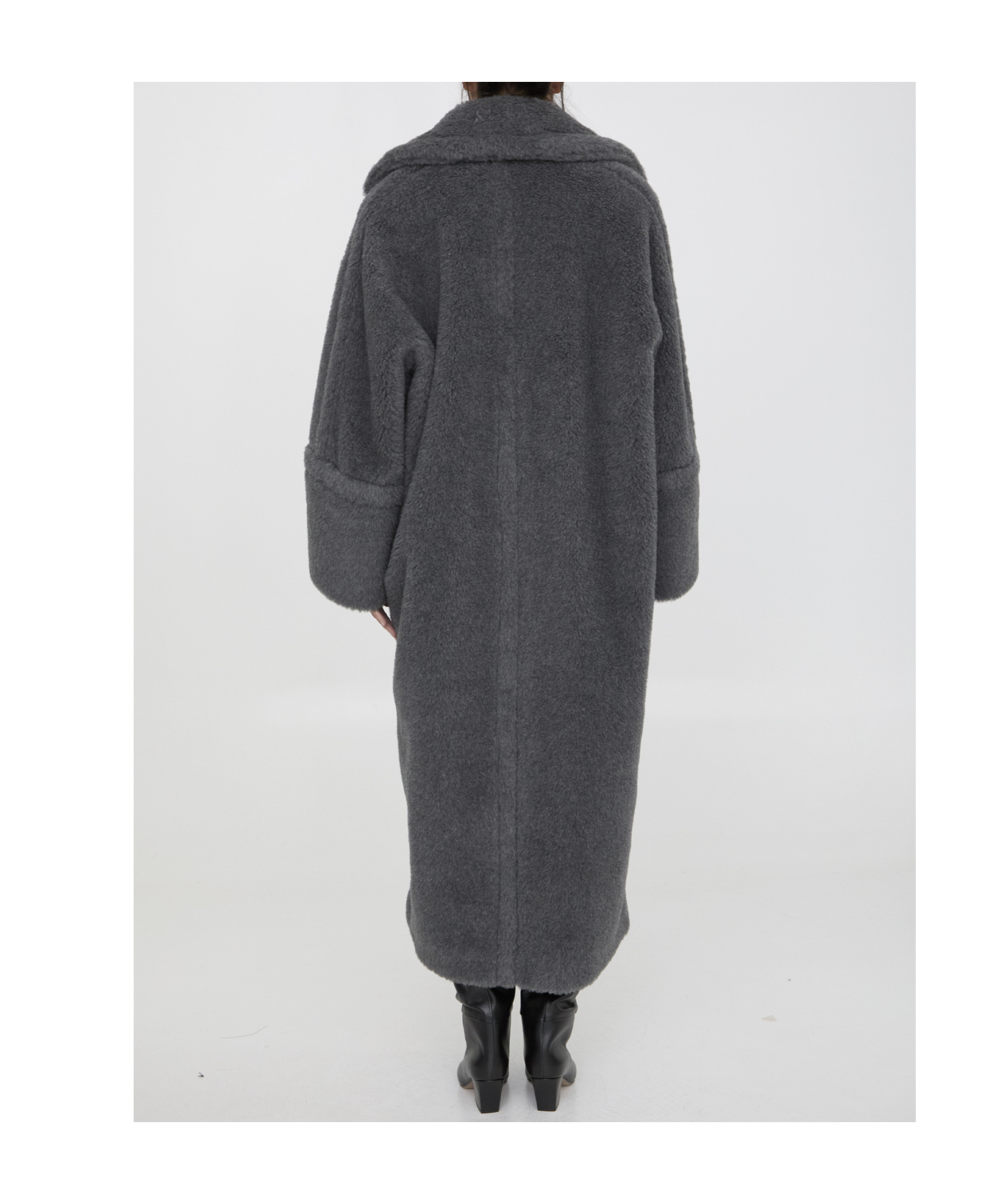 Shop Max Mara Long-sleeved Coat In Black