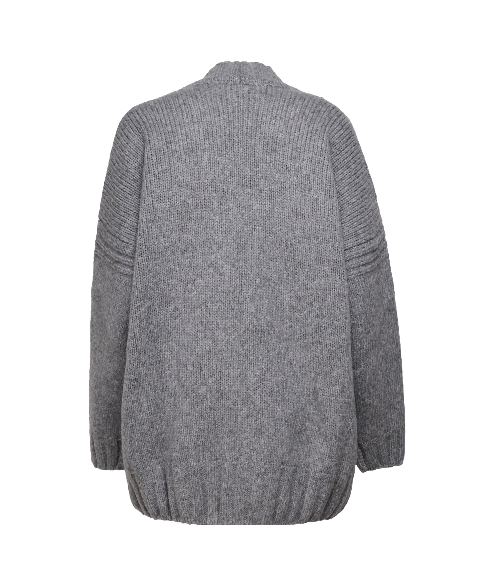 Pinko Blended Wool Cardigan In Gray