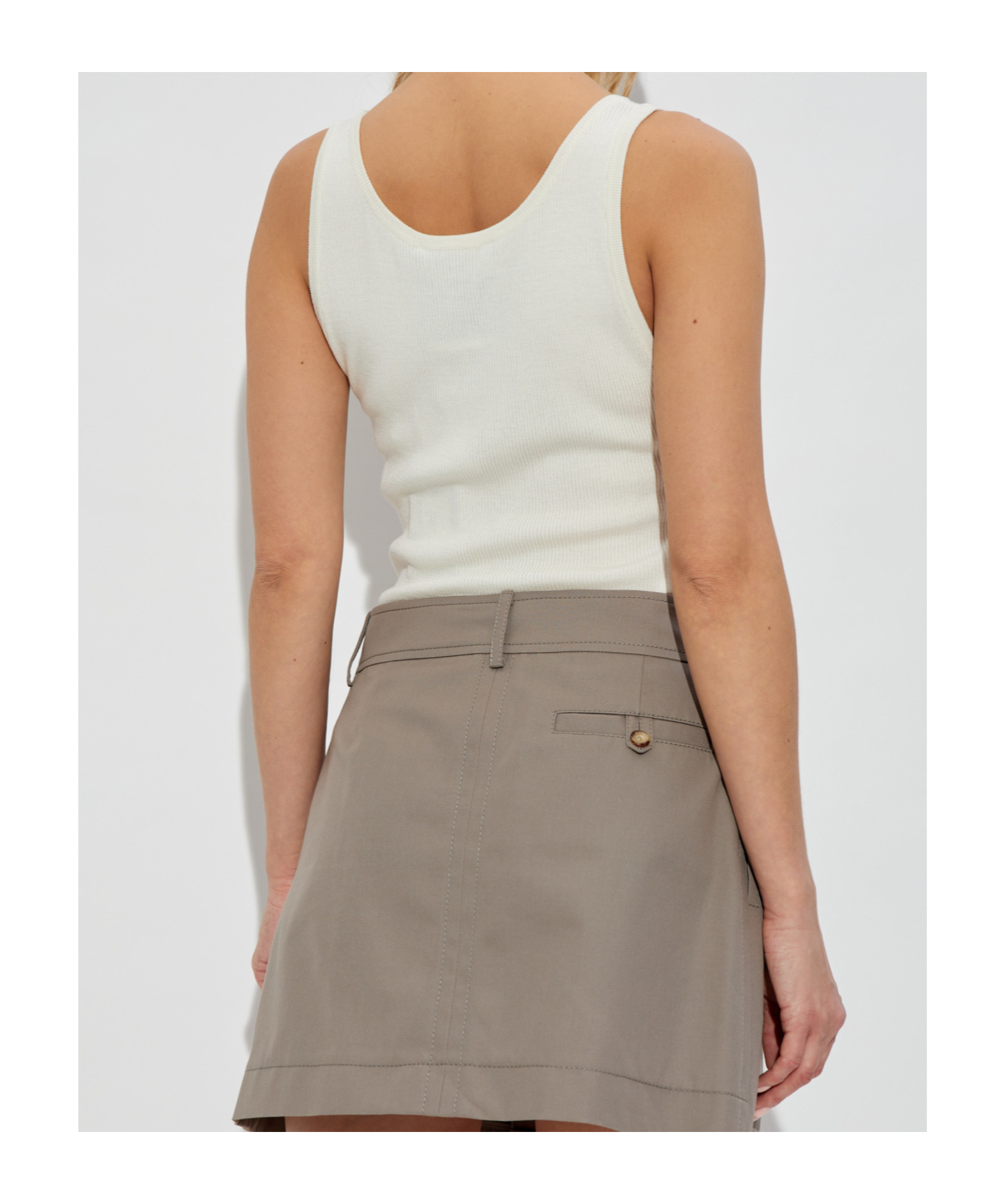 Moschino Sleeveless Vest In White