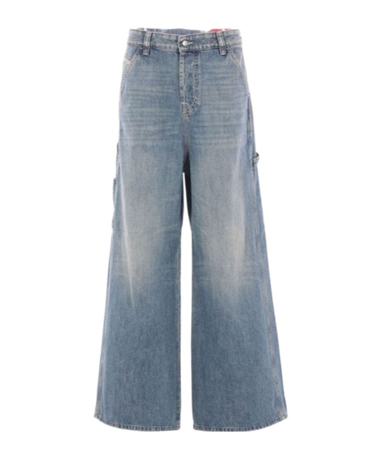 Diesel Utility-pocket Cotton Jeans In Blue