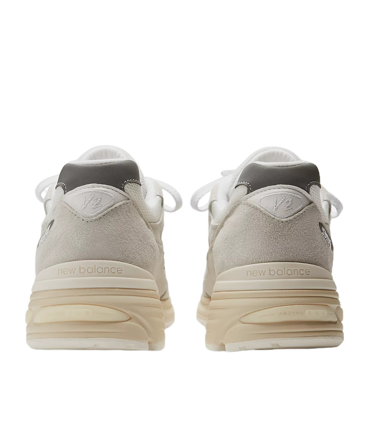 New Balance Sporty Pigskin And Mesh Sneakers With Cushioned Sole In Wind Chime With White And Frozen Dew