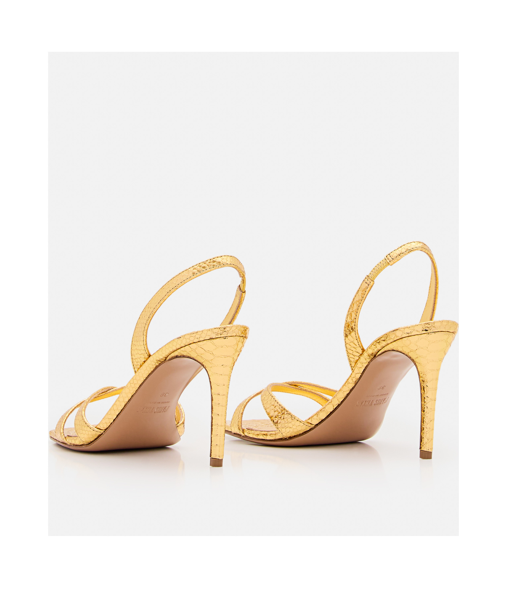 Shop Paris Texas Stiletto 85mm Leather Sandals In Nude