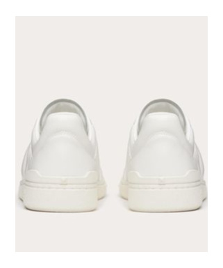 Valentino Upvillage Low Top Nappa Leather Sneaker In White