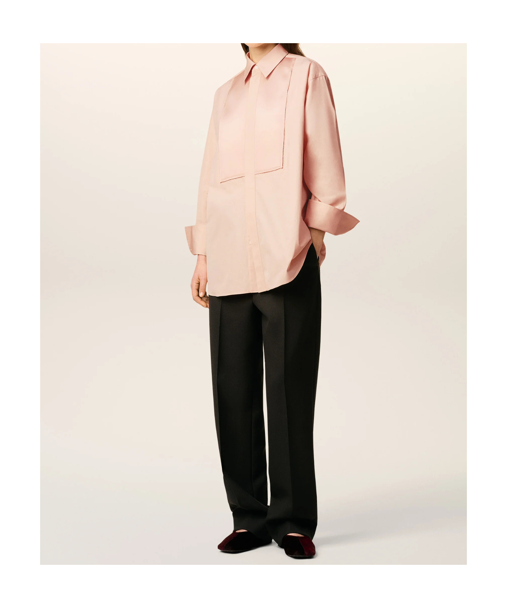 Ami Alexandre Mattiussi Long Sleeve Shirt In Pink
