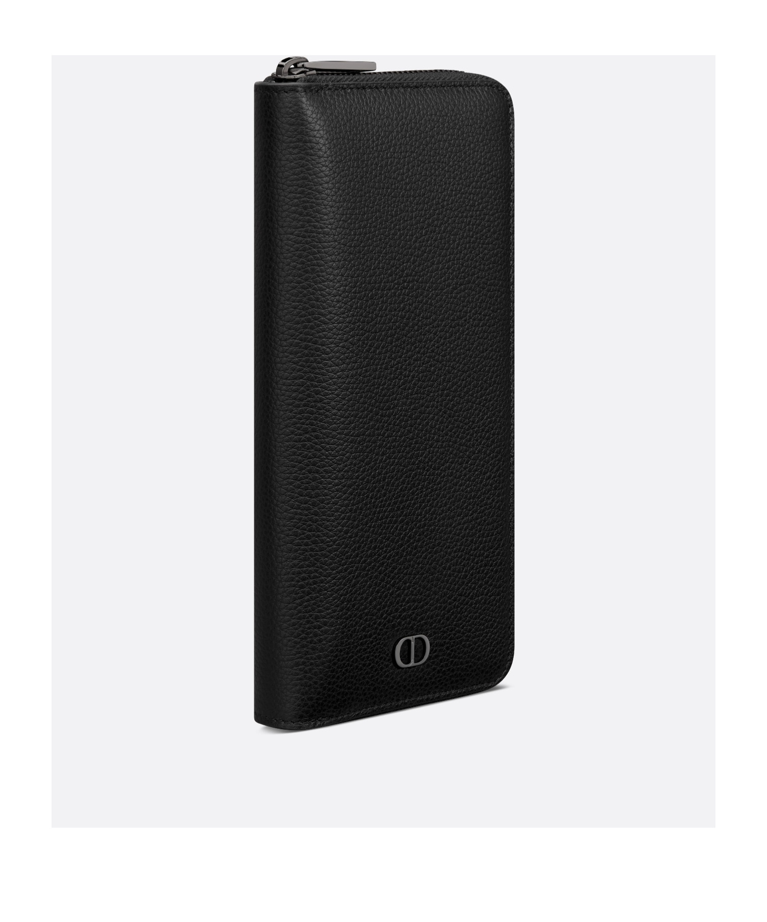 Dior Zipper Wallet In Black