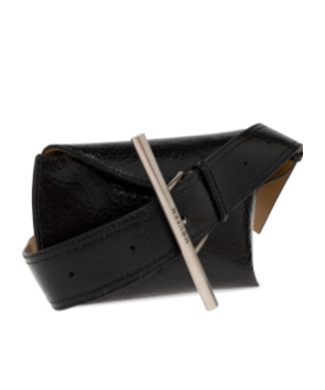 Alexander Mcqueen Flip Waist Pack In Black