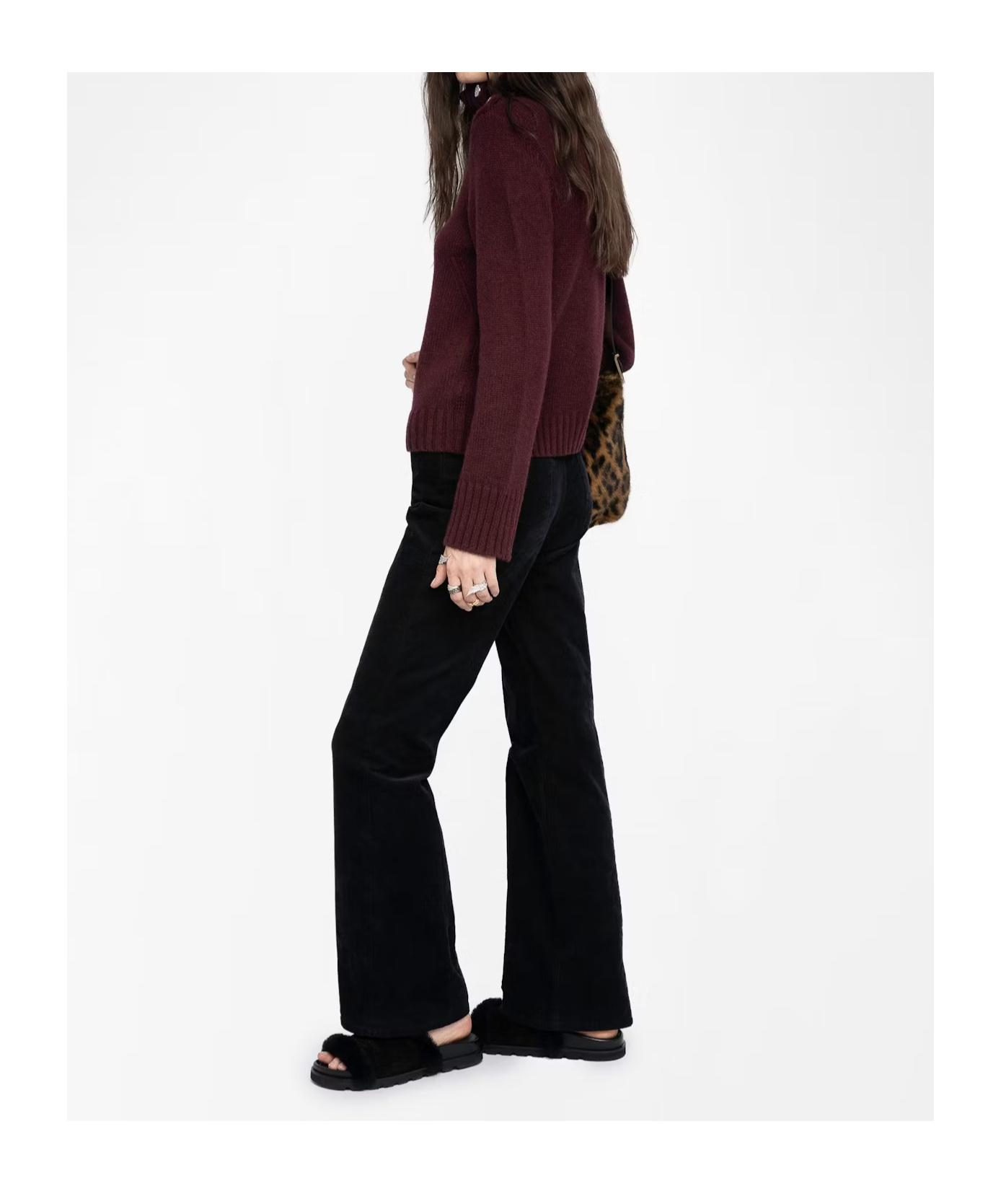 Zadig & Voltaire Turtleneck Sweater In Burgundy