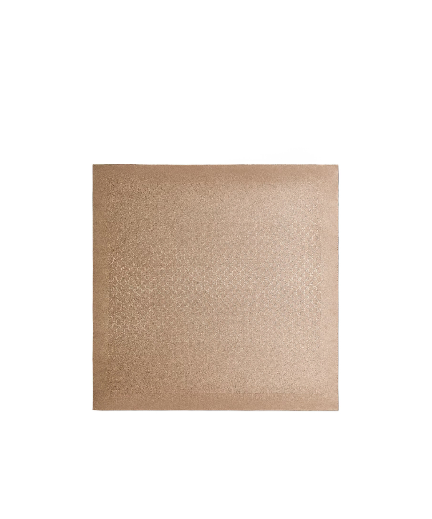Gucci Printed Silk Twill Carré In Brown