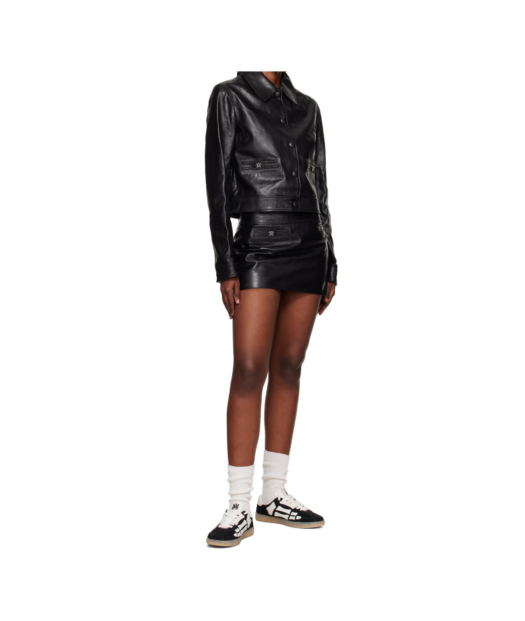 Amiri Pacific Bones Sneakers In Black