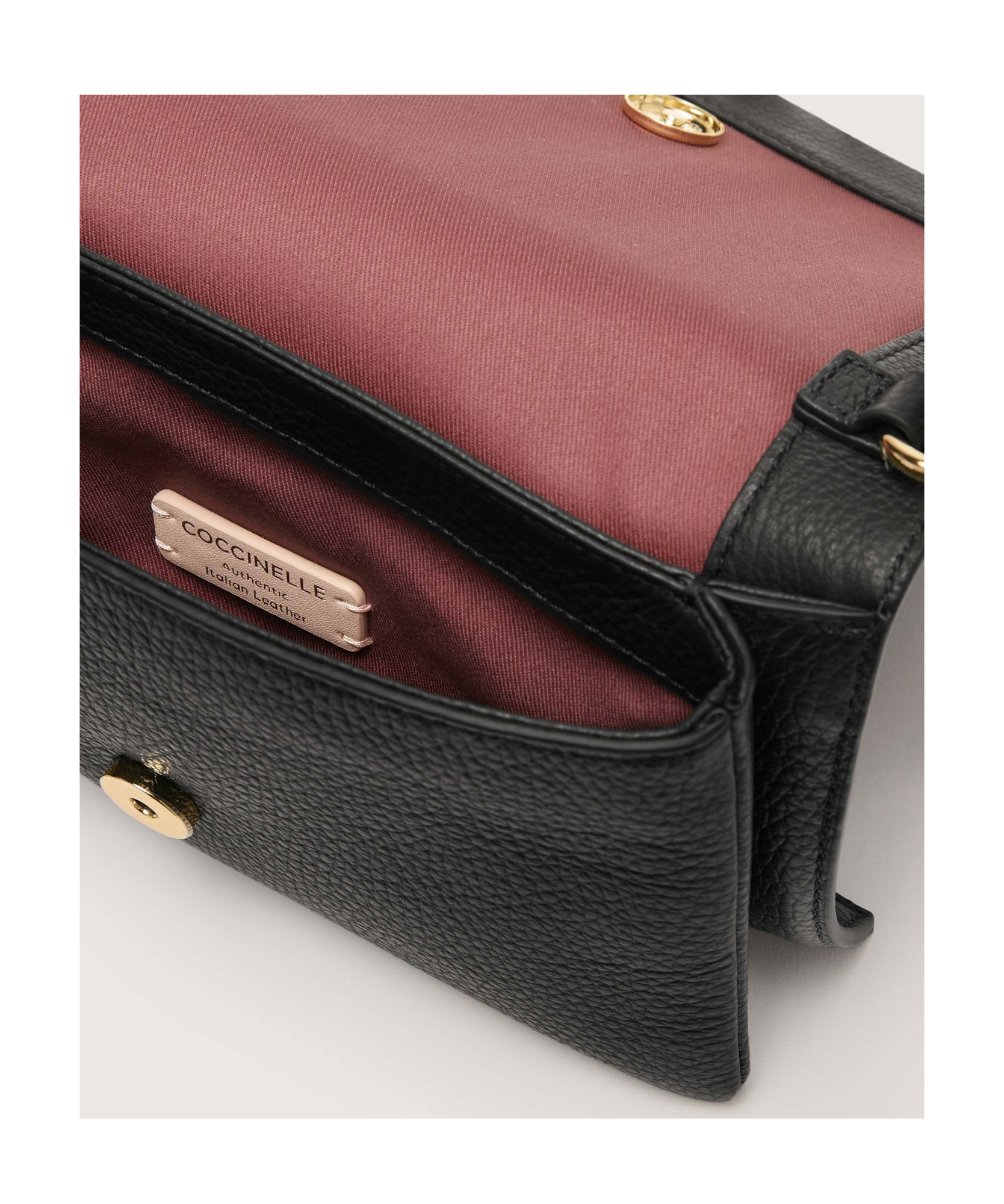 Shop Coccinelle Dandy Clutch Bag In Black