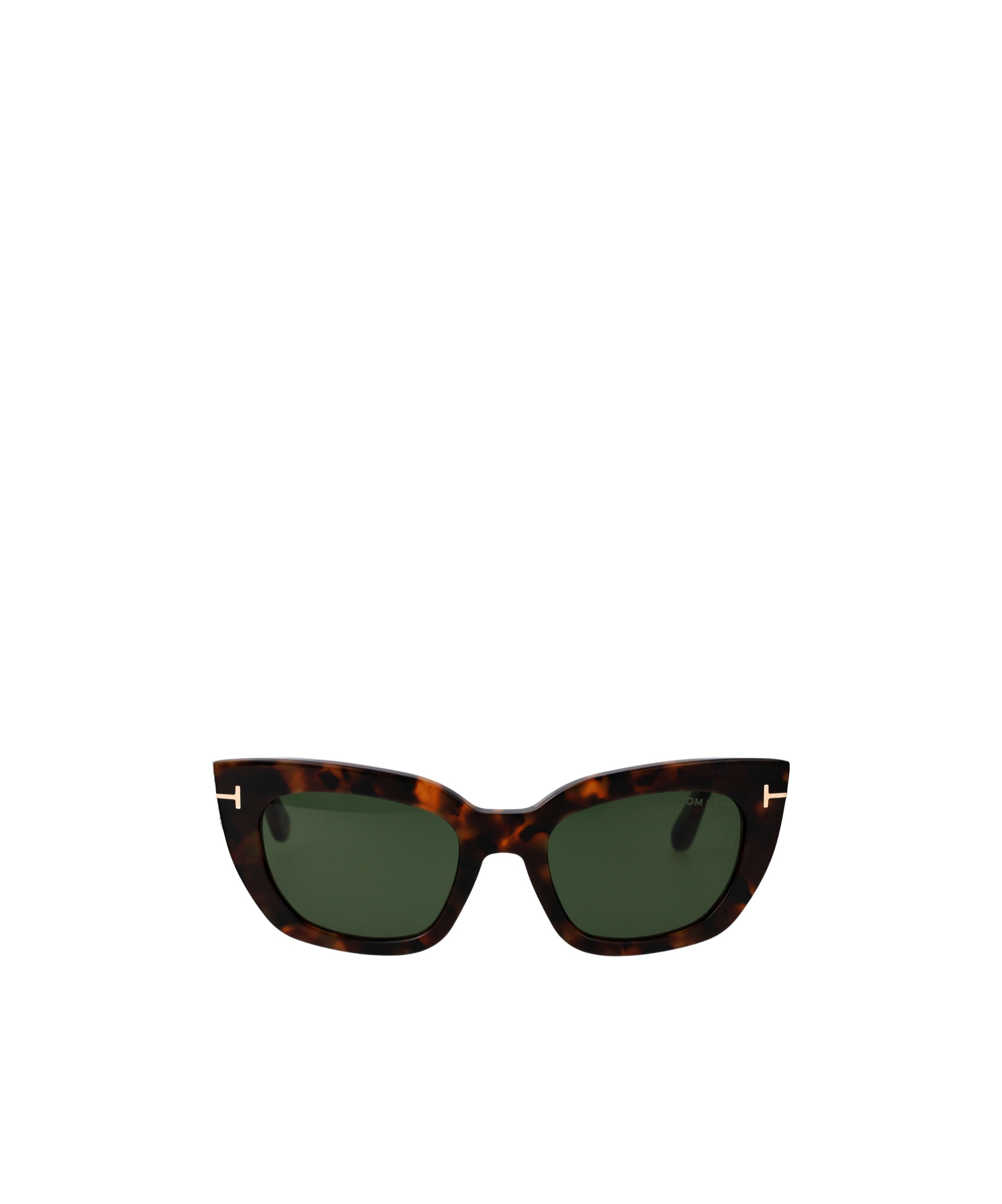 Tom Ford Havana Acetate Sunglasses In Green
