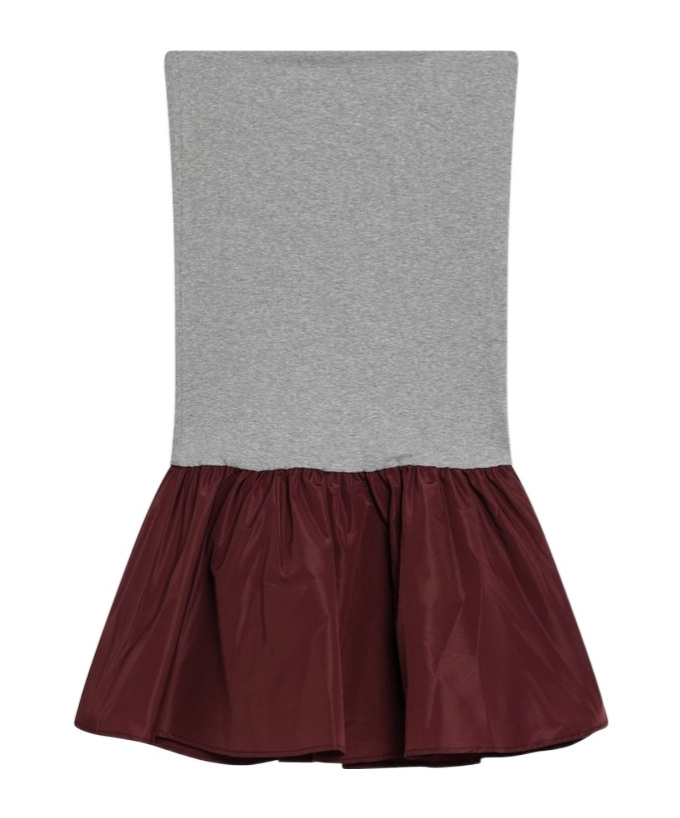 Miu Miu Sleeveless Dress In Gray