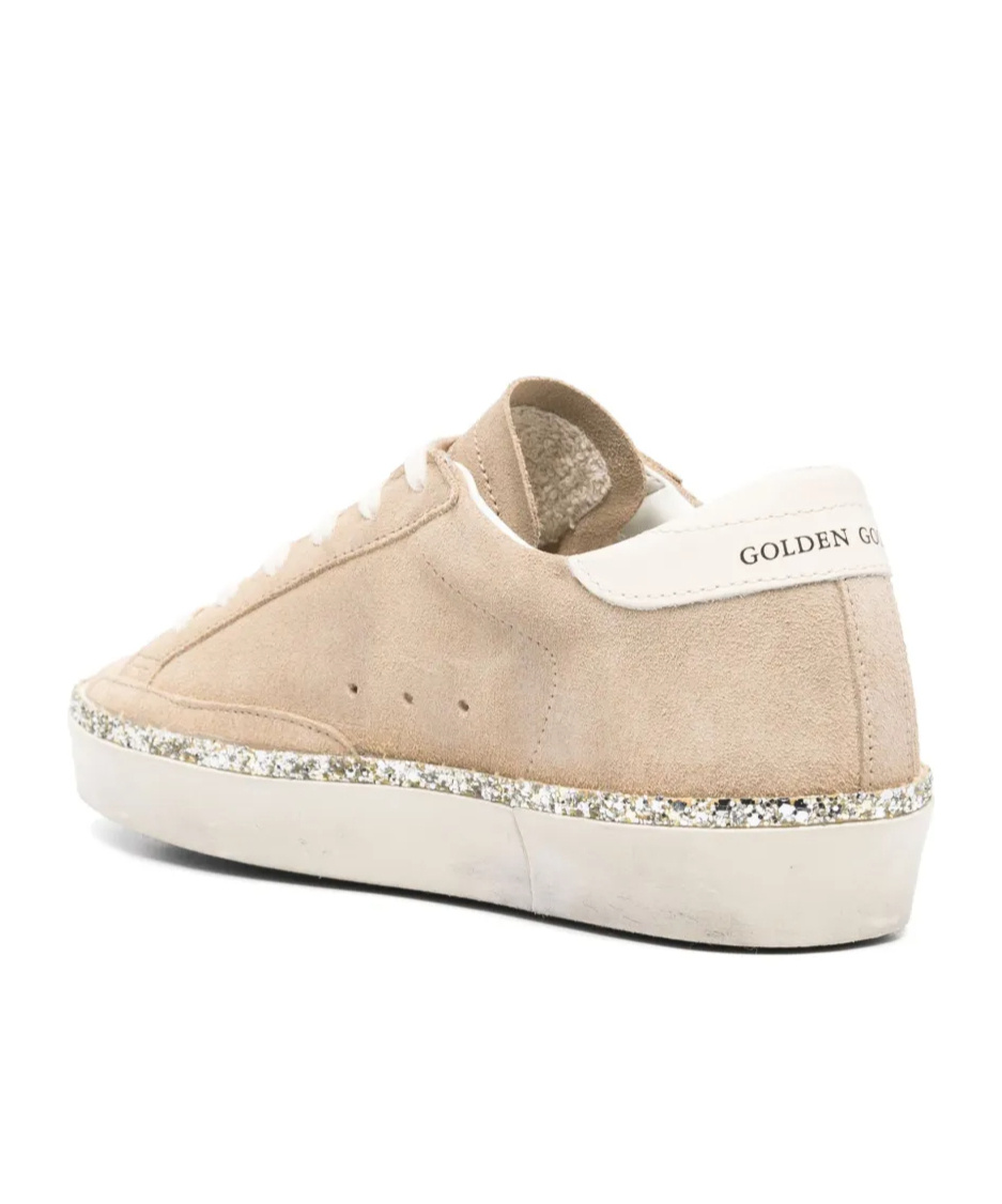 Golden Goose Hi Star Suede Sneakers In White