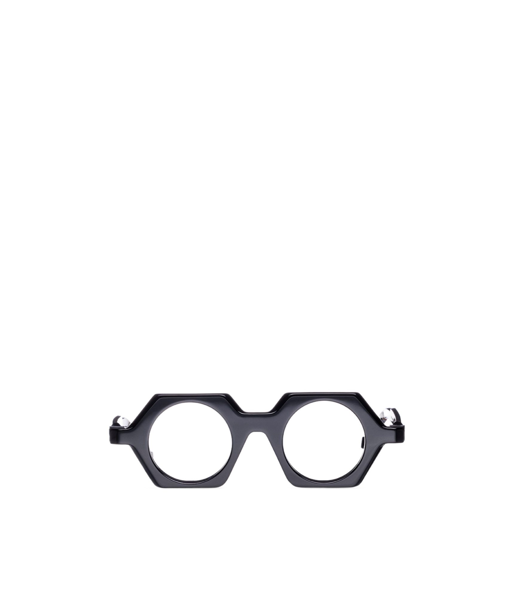 Vava Hexagonal Frame Flat Mirror In Black