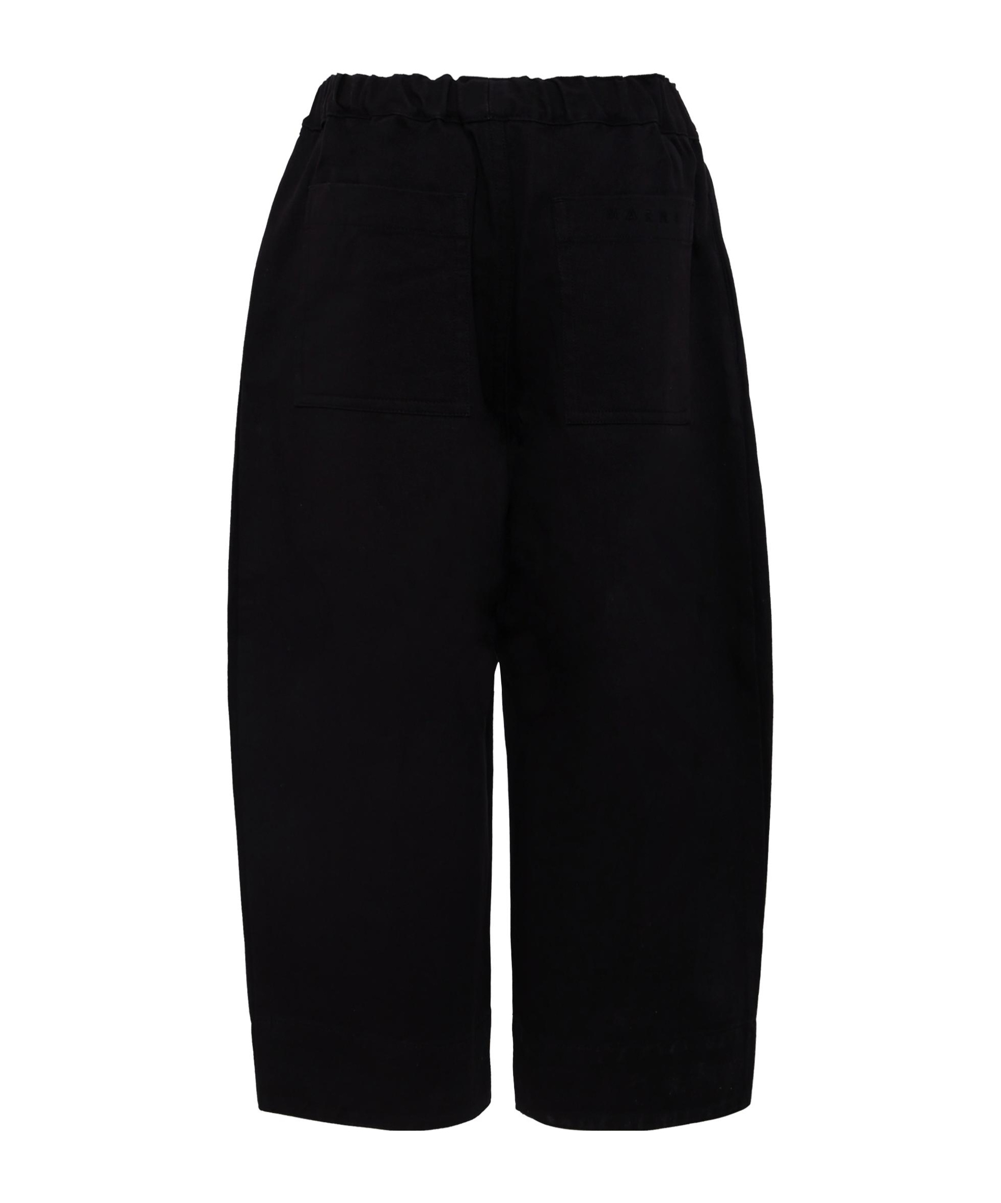 Marni Cotton Trousers In Black
