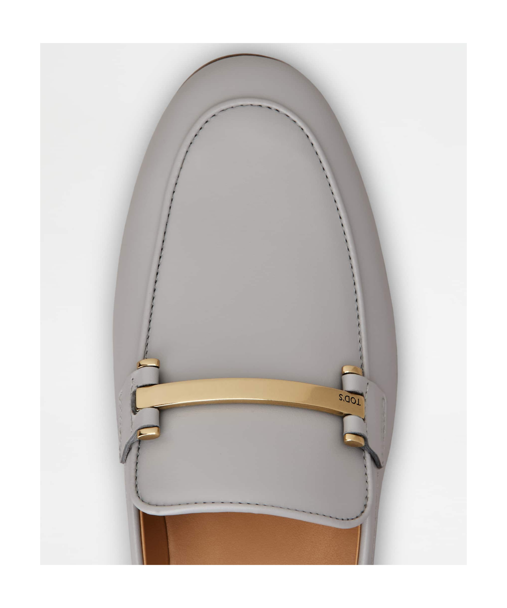 Tod's Push On Loafers In Gray