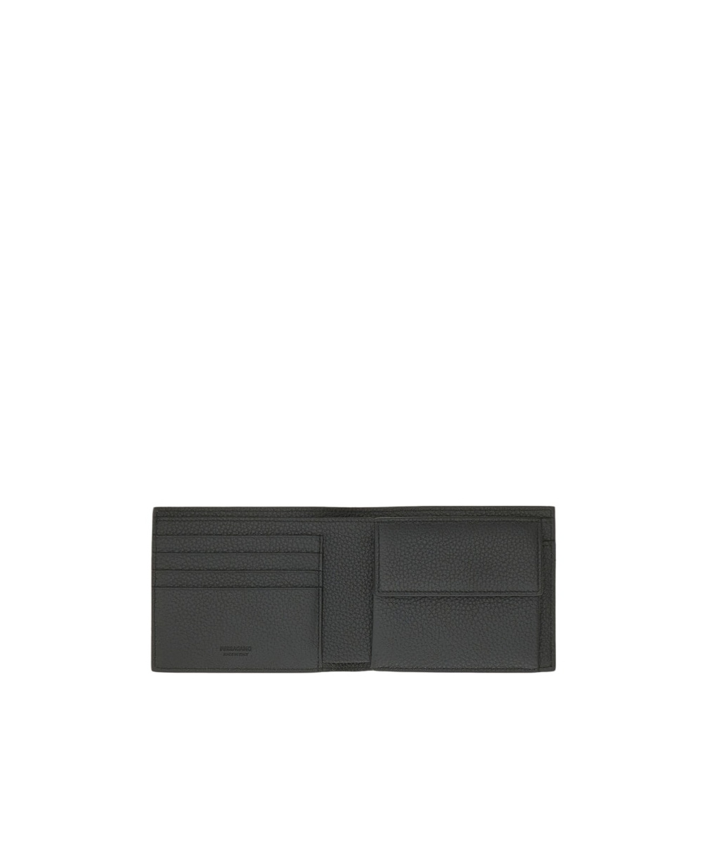 Ferragamo Monogram Wallet In Black