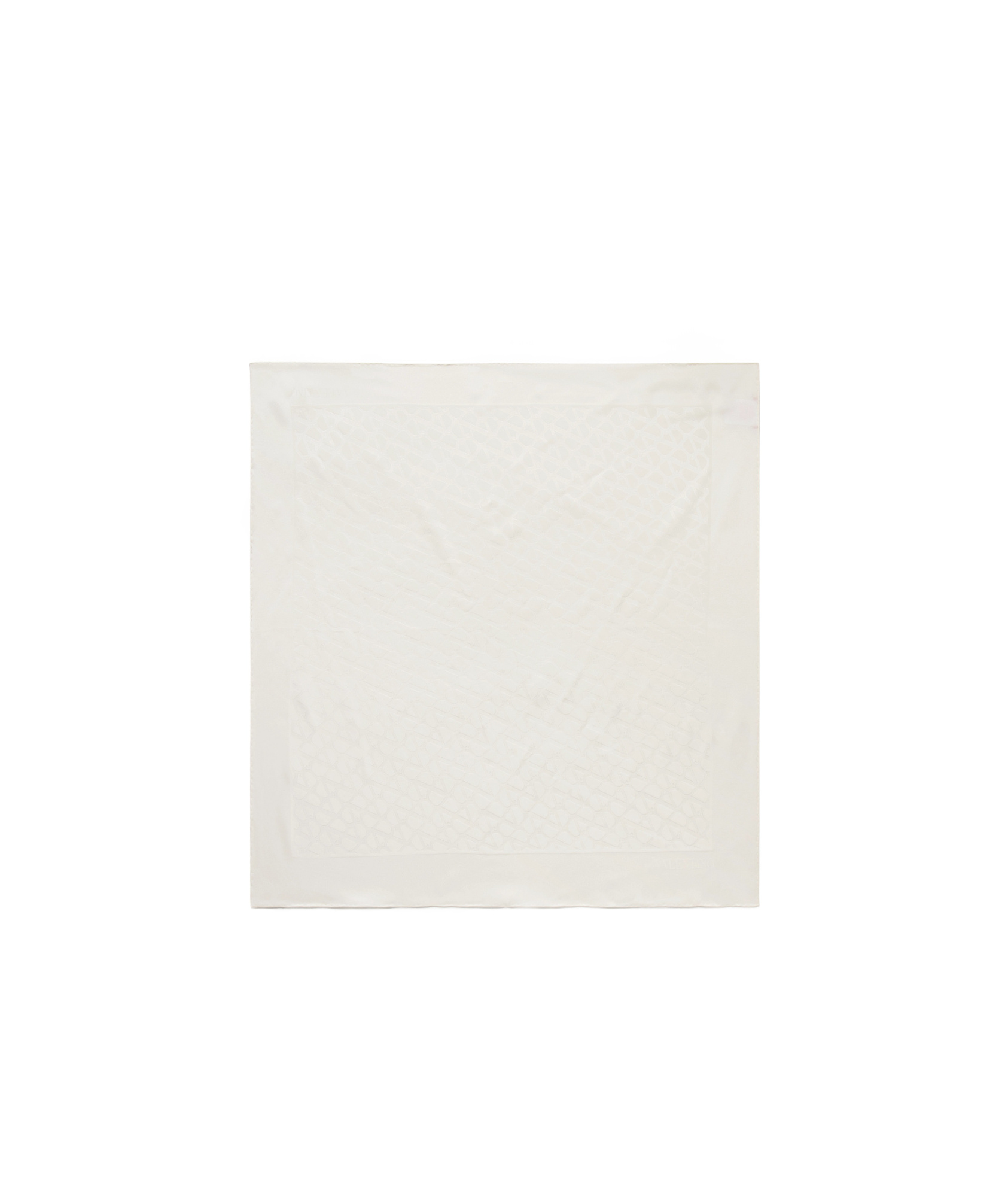 Valentino Silk Jacquard Scarf In White