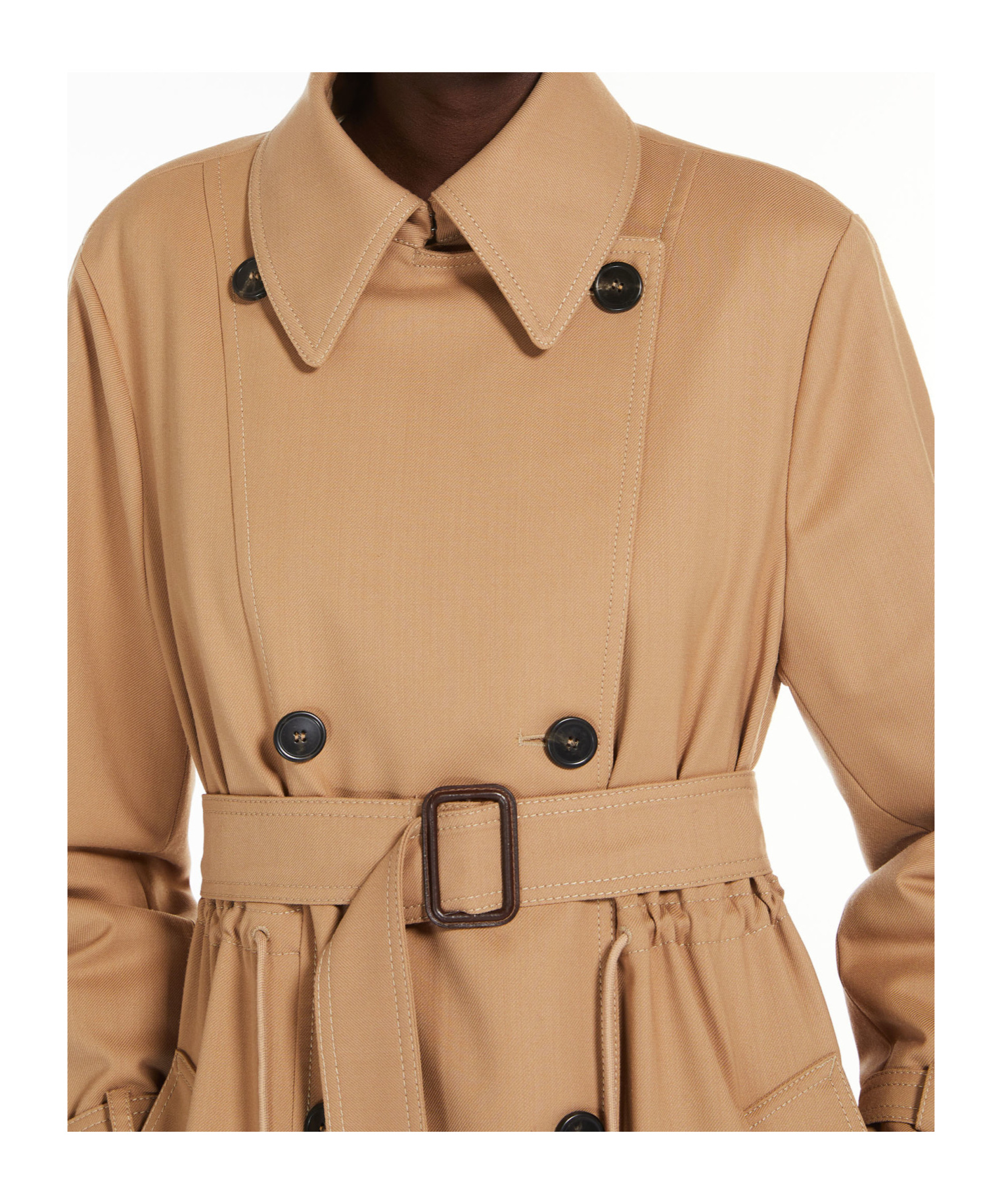 WEEKEND MAX MARA WEEKEND MAX MARA DOUBLE-BREASTED BELTED COAT
