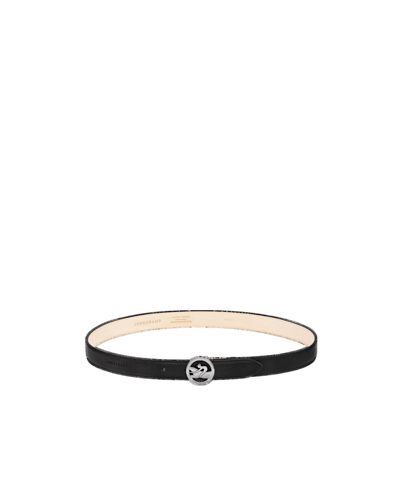 Longchamp La Médaille Belt In Black