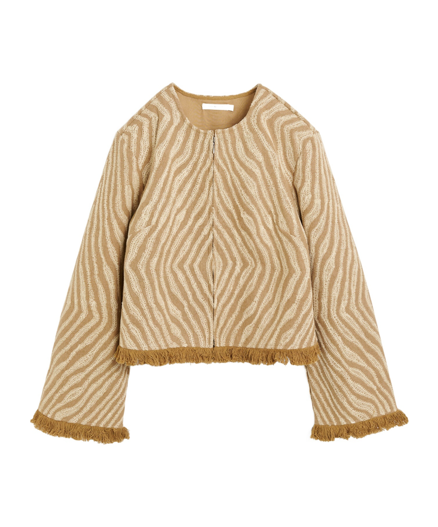 Shop By Malene Birger Zebra-print Jacket In Nude