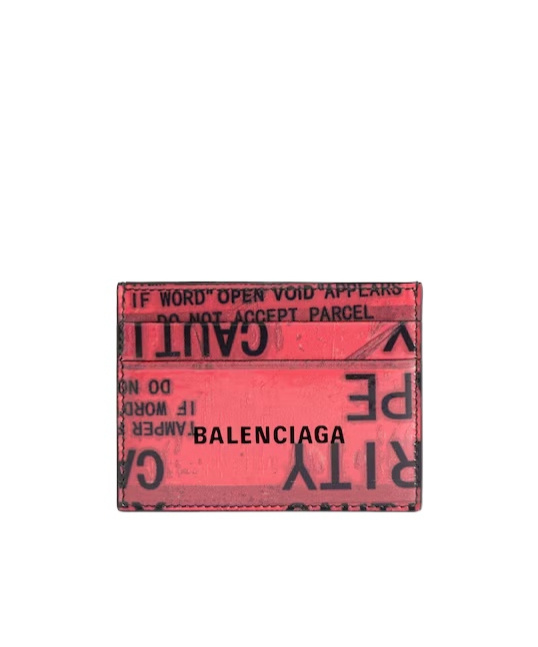 Balenciaga Tape Type Card Holder In Multi