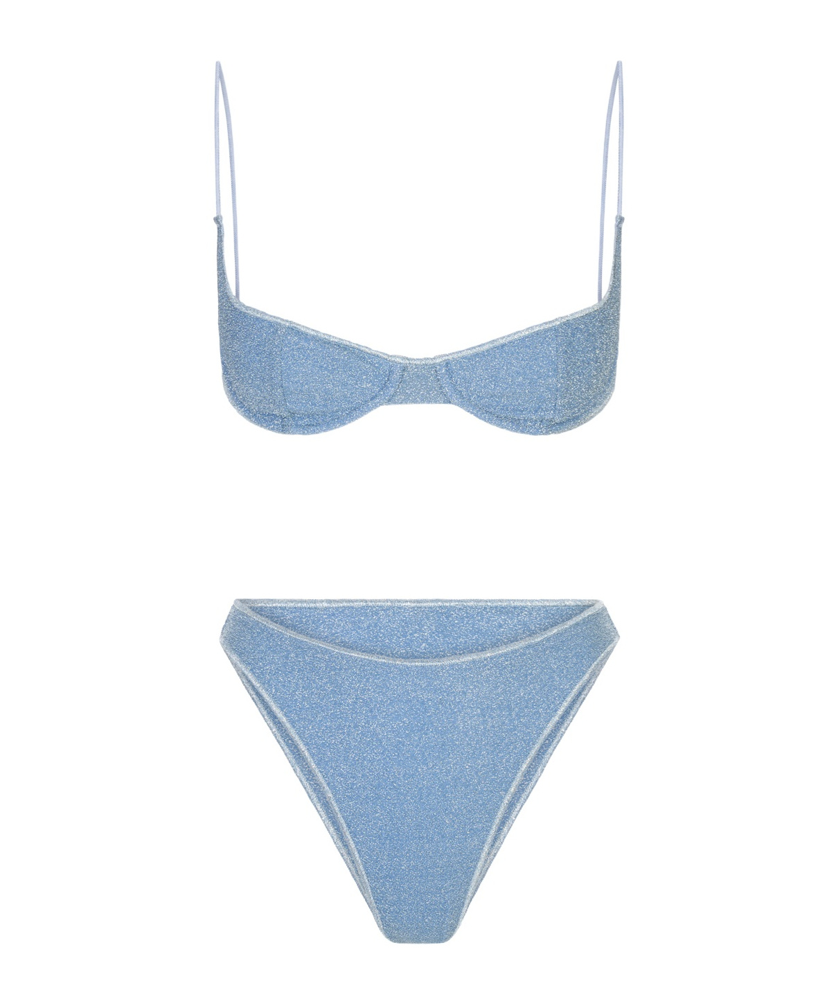 Oseree Two-piece Bikini Swimsuit In Blue