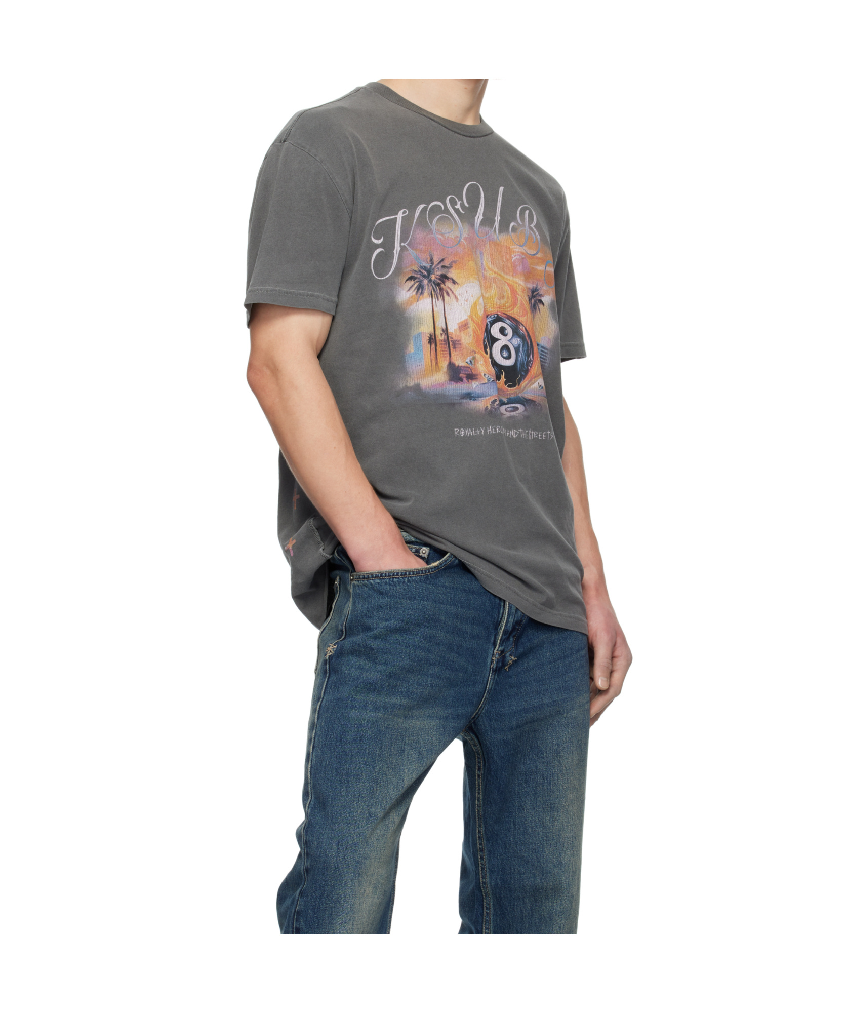 Shop Ksubi World Order Biggie T-shirt In Black