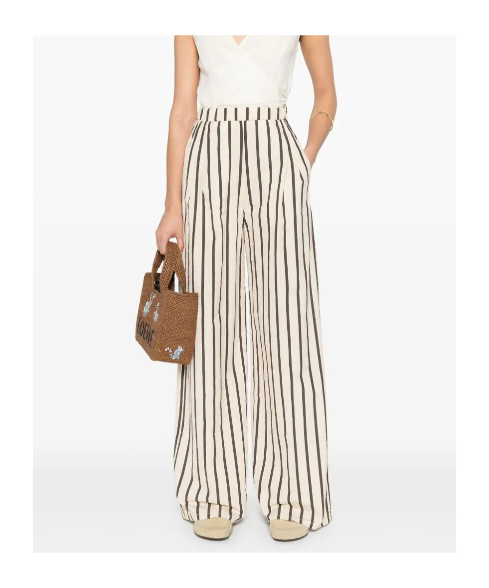 FORTE FORTE STRIPED PALAZZO PANTS
