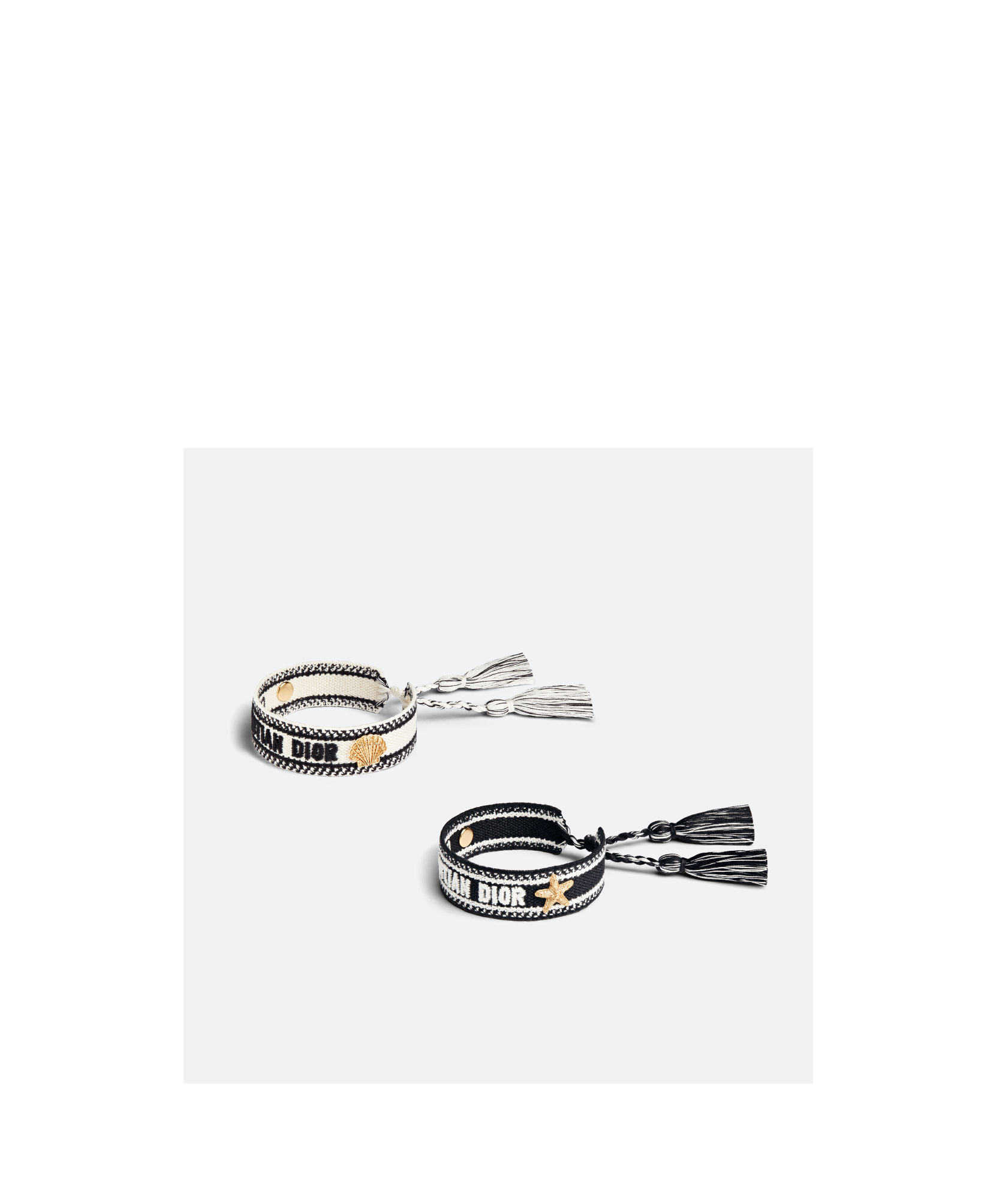 Dior Ring Bracelet Set Of 2 In Black