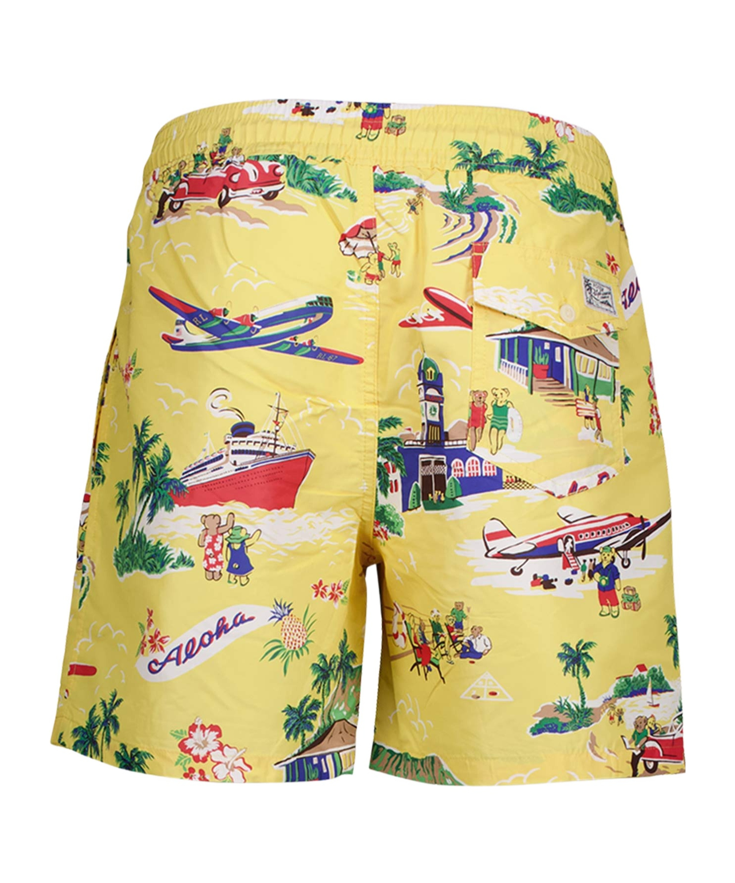 Polo Ralph Lauren Polo Bear Traveller Swim Shorts In Yellow
