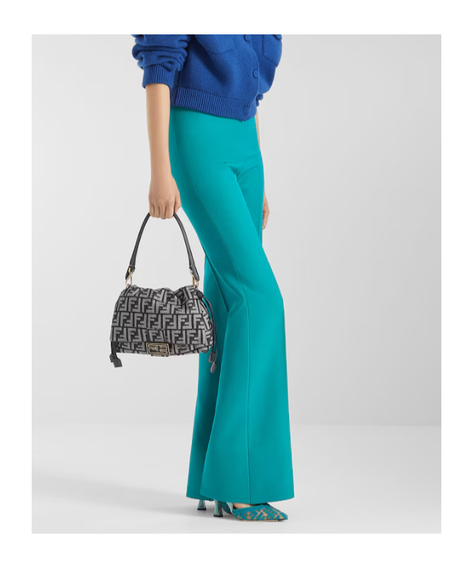 Fendi Pleated Casual Pants In Blue
