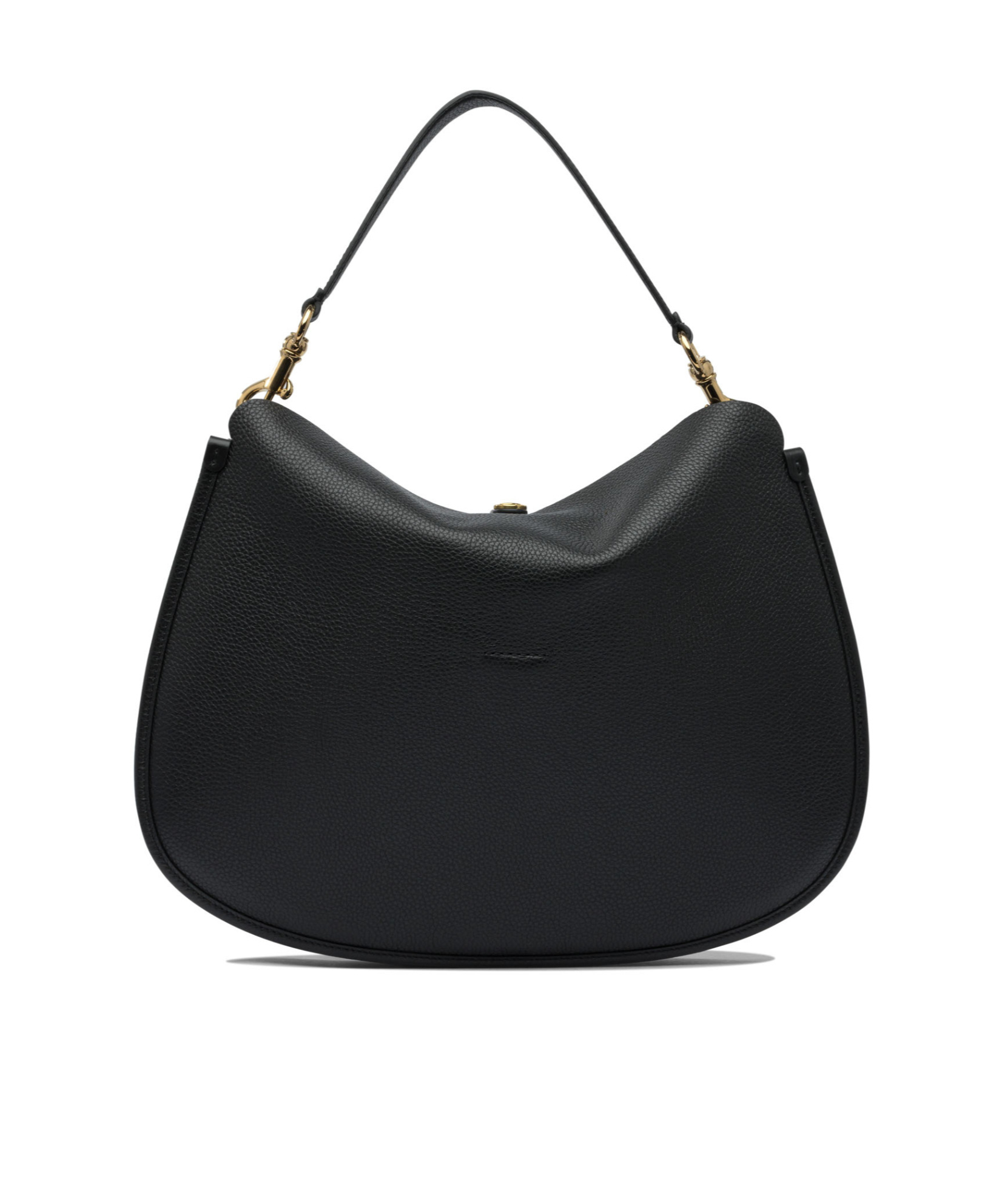 Etro Buckle-fastening Extra-large Leather Shoulder Bag In Black