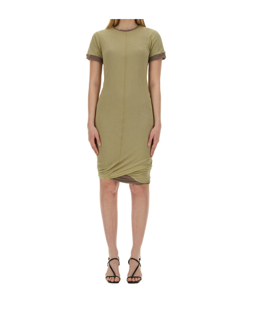 Sportmax Short-sleeved Dress In Green
