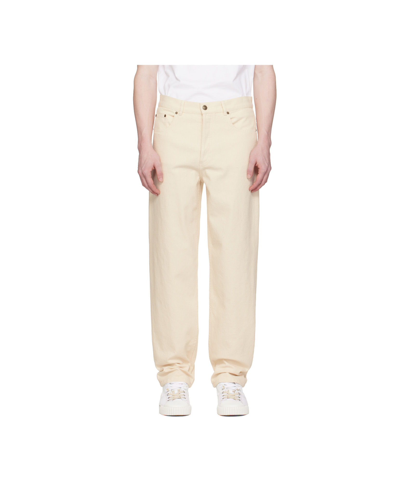 Apc Off-white Fairfax Jeans In Nude