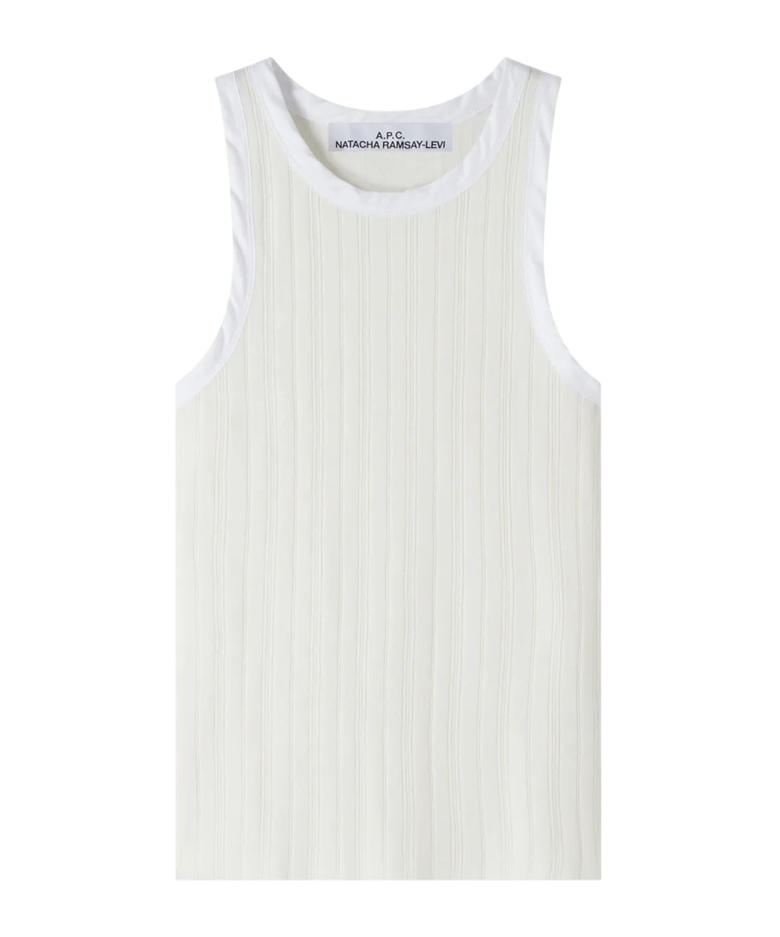 Apc Lemaitre Ribbed-jersey Tank Top In White