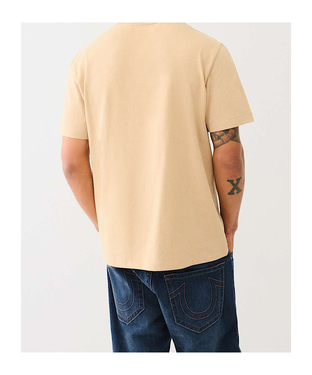 True Religion Og Label Tee In Nude