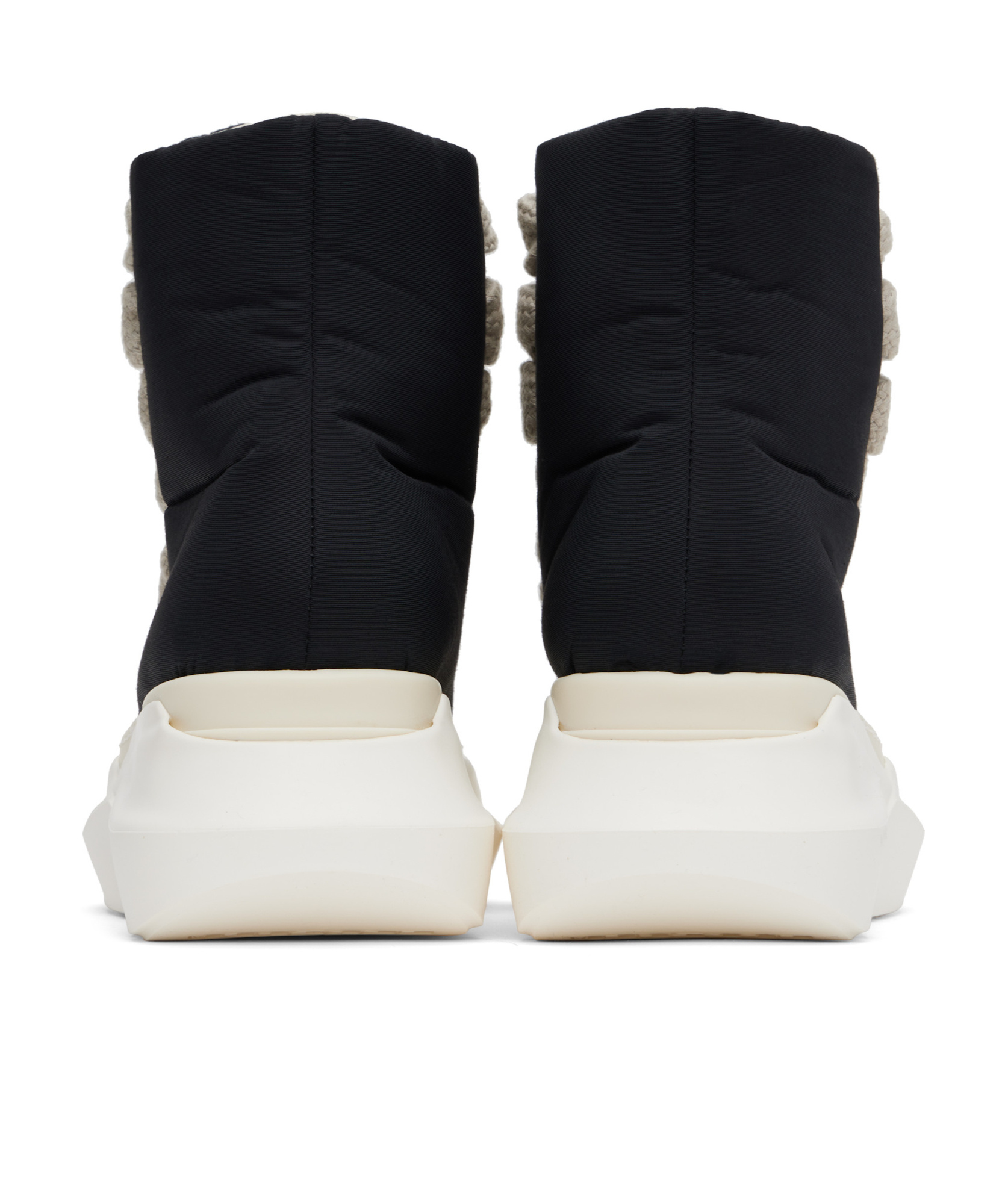 Rick Owens Drkshdw Black Hollywood Jumbo Laces Abstract Sneak Sneakers In Black