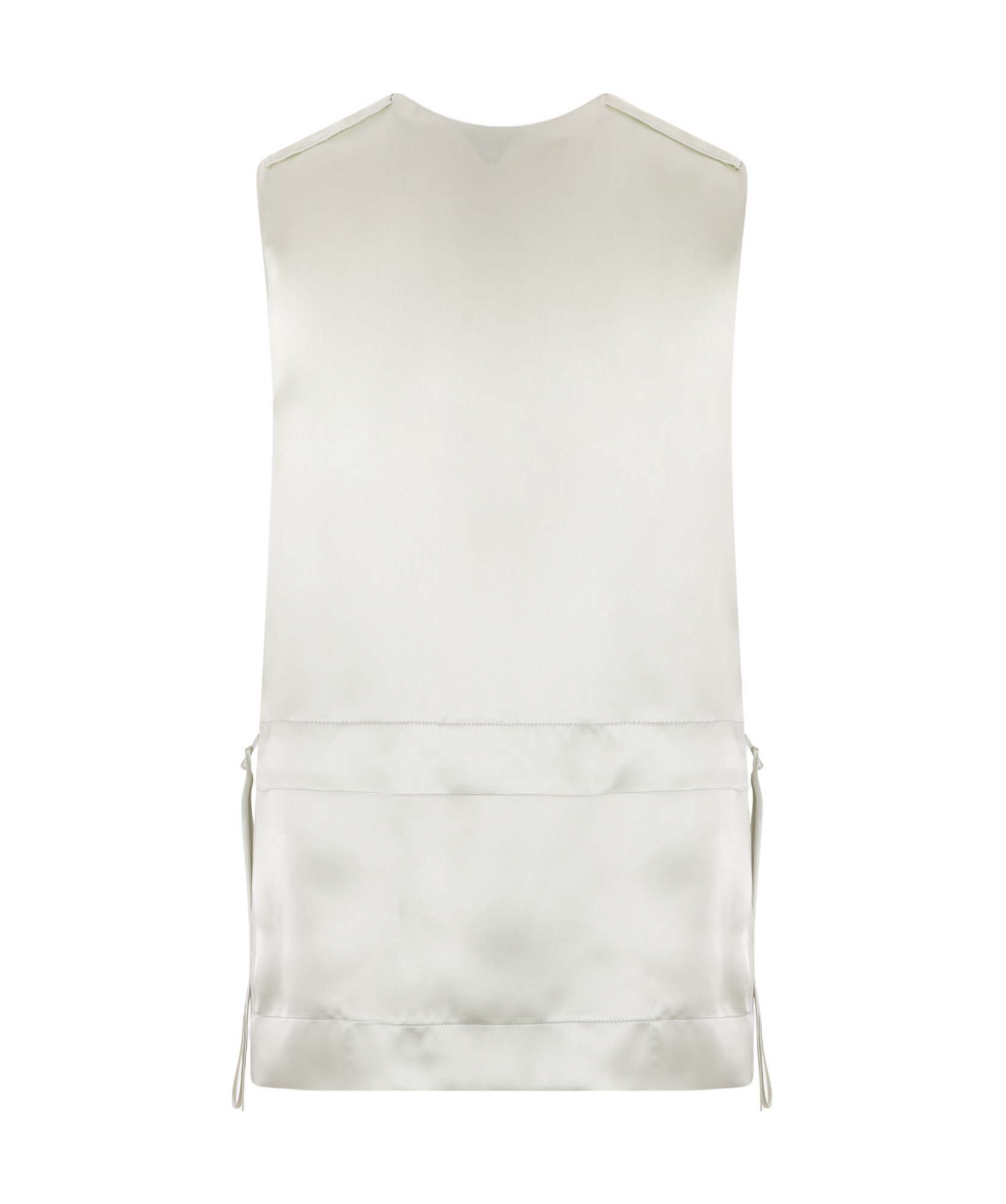 Bottega Veneta Satin Blouse In White