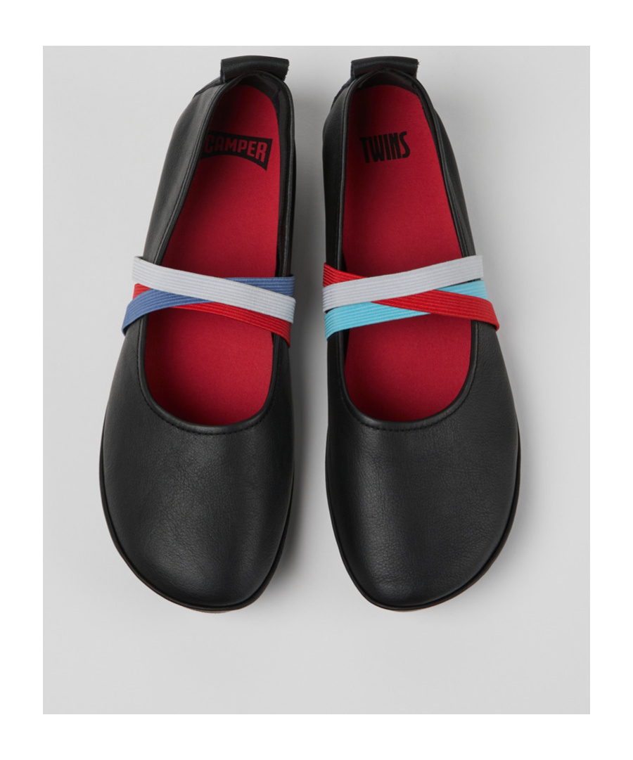 Camper Round Toe Ballet Shoes In Black