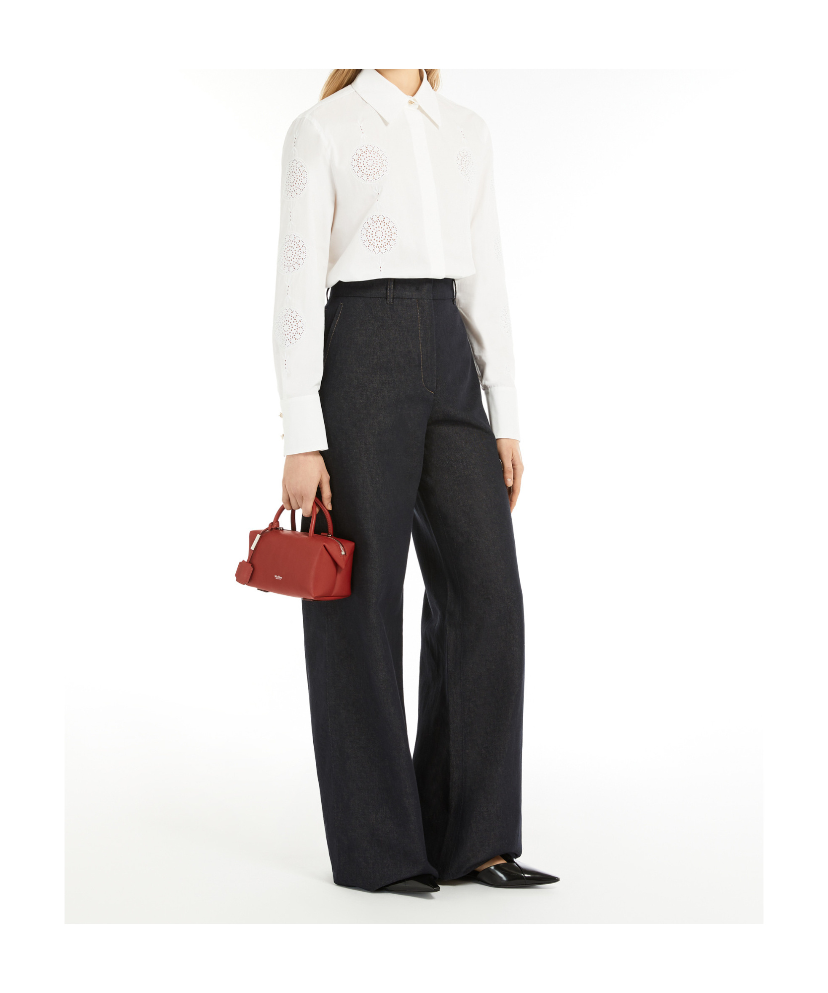 Max Mara Studio Sesia Shirt Optic White In White